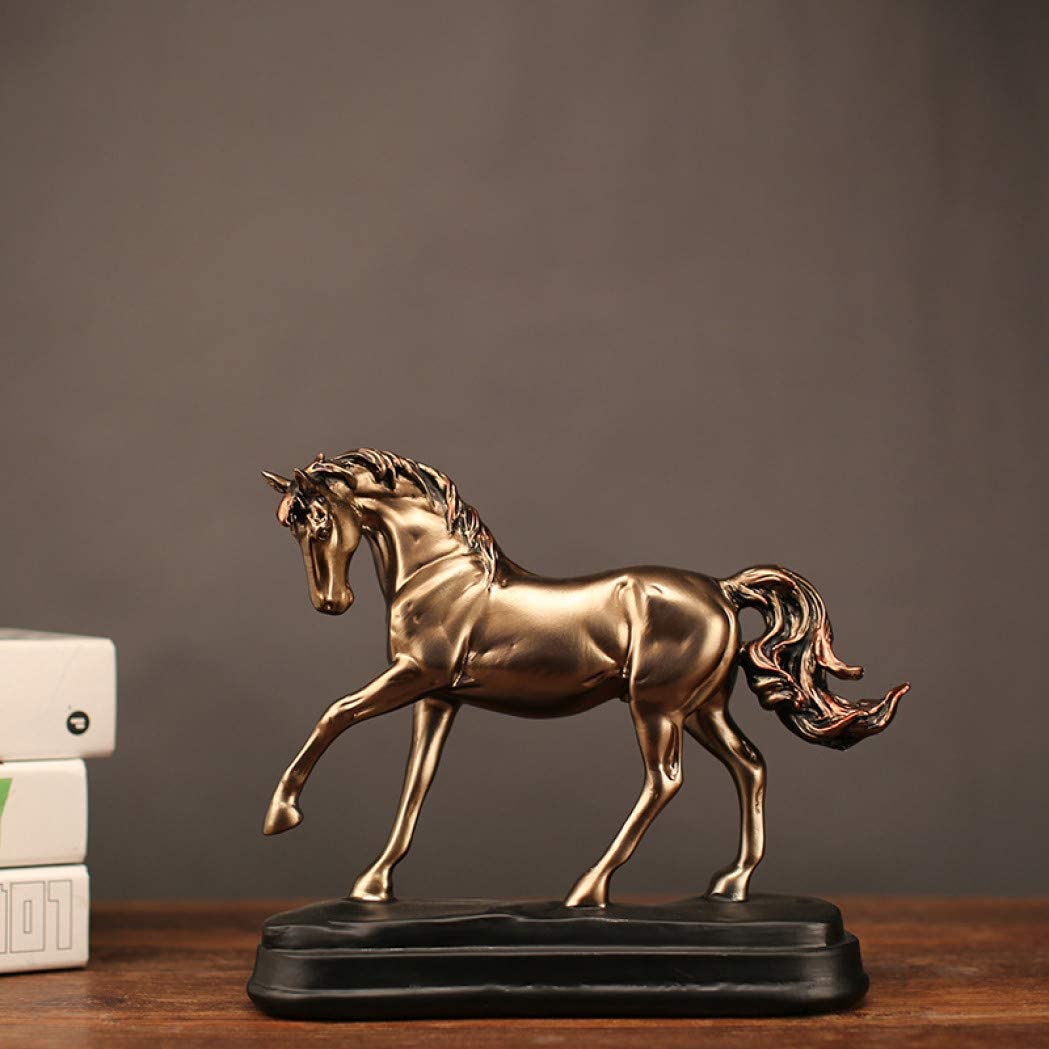 Ornement cheval en résine