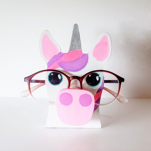 Porte-lunettes Minimals fait main avec motif d'animaux mignons