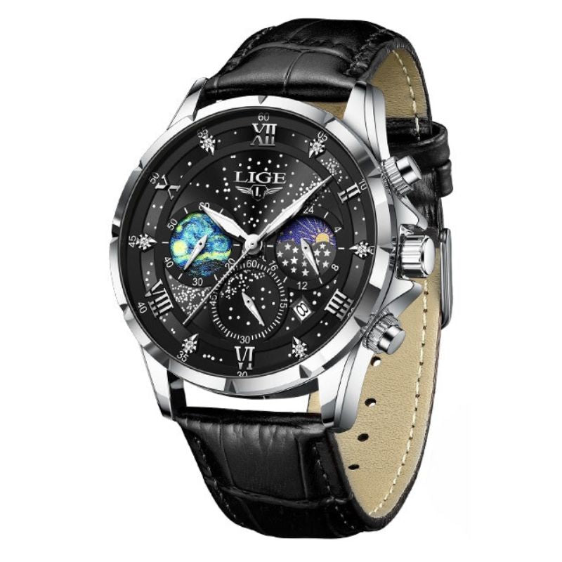 Elégante montre Moonphase