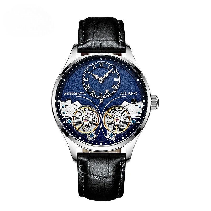 Montre mécanique lumineuse à double tourbillon