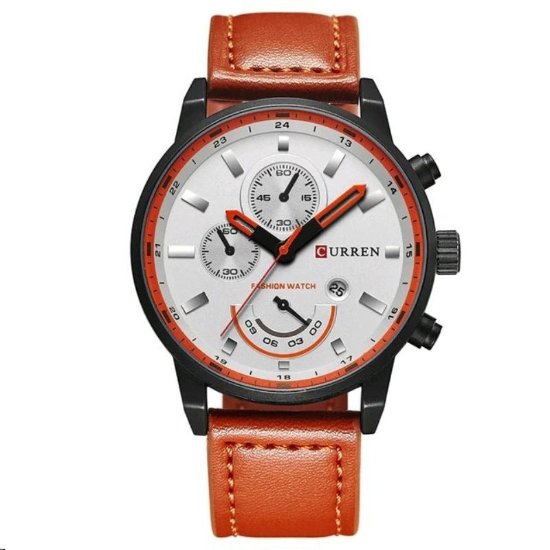 Montre à quartz sport et décontractée