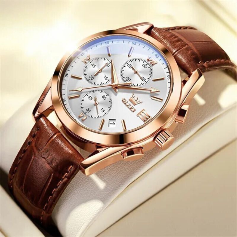 Montre chronographe lumineuse à quartz
