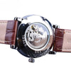 Montre mécanique entièrement automatique en cuir de luxe