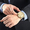 Montre de luxe à quartz, chronographe et étanche