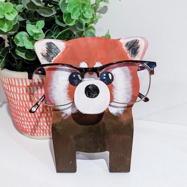 Porte-lunettes Minimals fait main avec motif d'animaux mignons