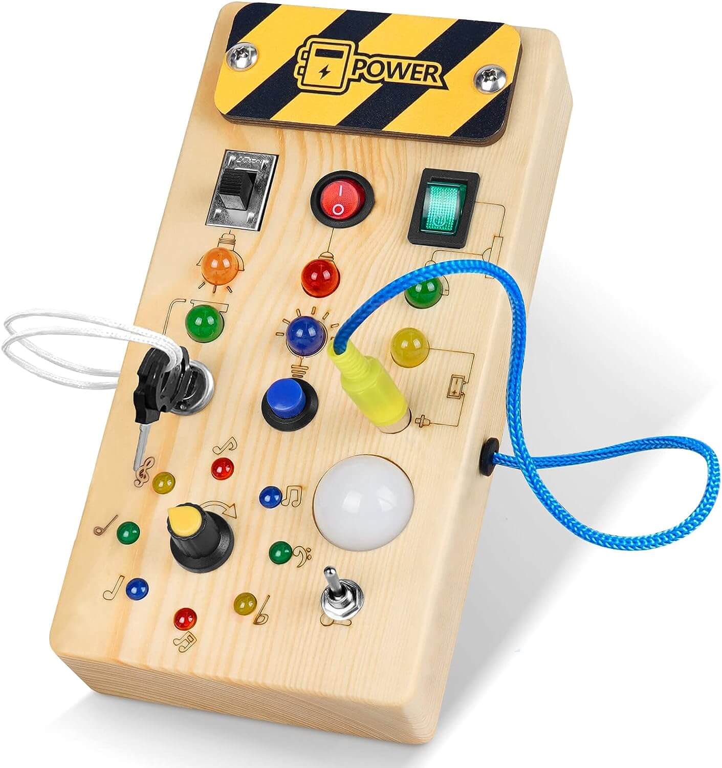 Tableau électrique en bois pour enfants