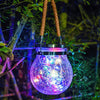 Lampe à pot suspendue Jarry (avec panneau solaire)