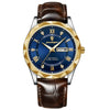Montre à quartz avec bracelet en cuir