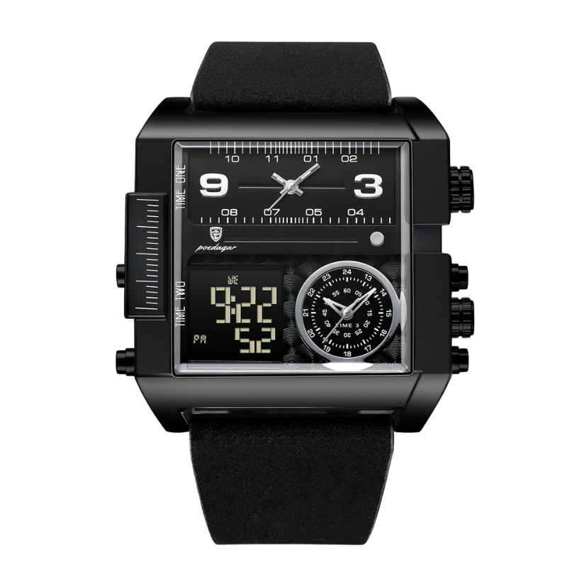 Montre-bracelet numérique de luxe étanche