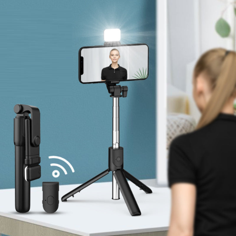 Selfie Pro | Support de téléphone portable sans fil Bluetooth 6-en-1