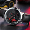 Montre à quartz avec cadran à moyeu rotatif