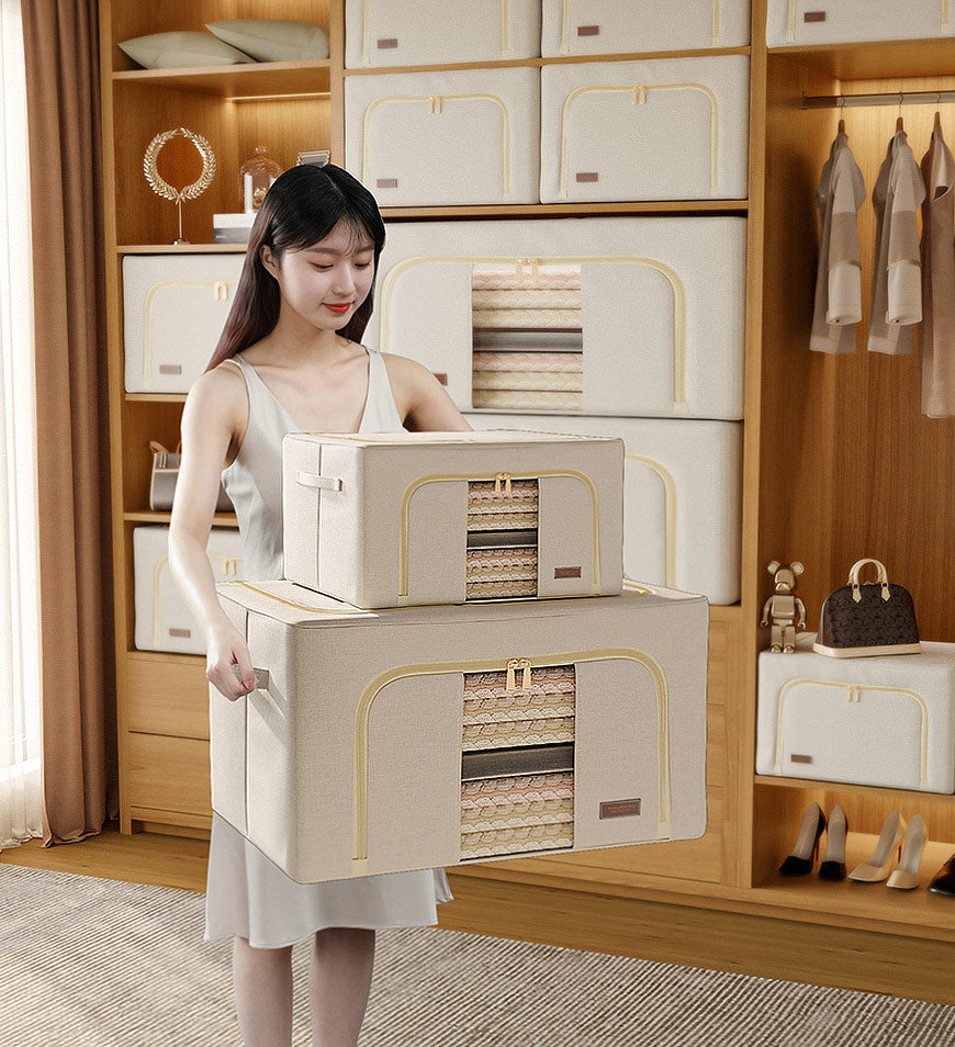 Porte-chemise Boîte de rangement pour vêtements en coton pliable
