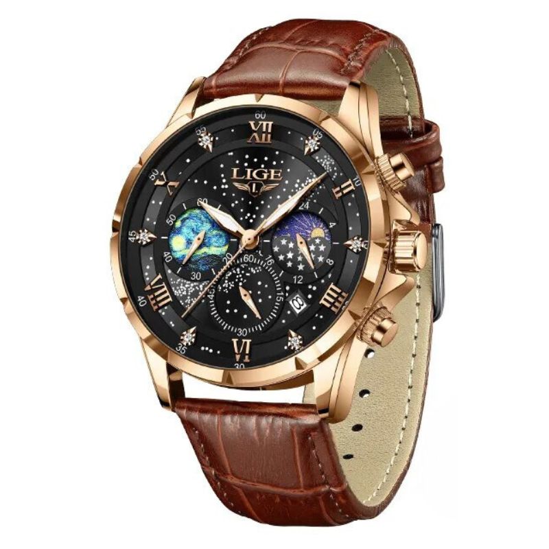 Elégante montre Moonphase