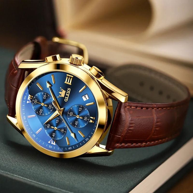 Montre chronographe lumineuse à quartz