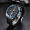 Montre chronographe sport multifonction à quartz