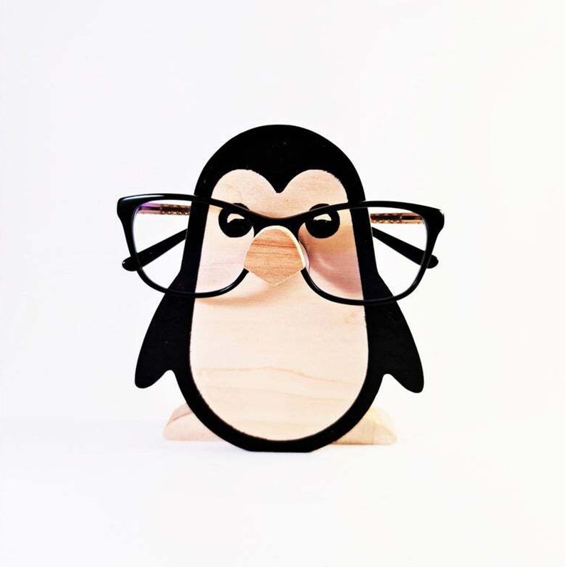 Porte-lunettes Minimals fait main avec motif d'animaux mignons