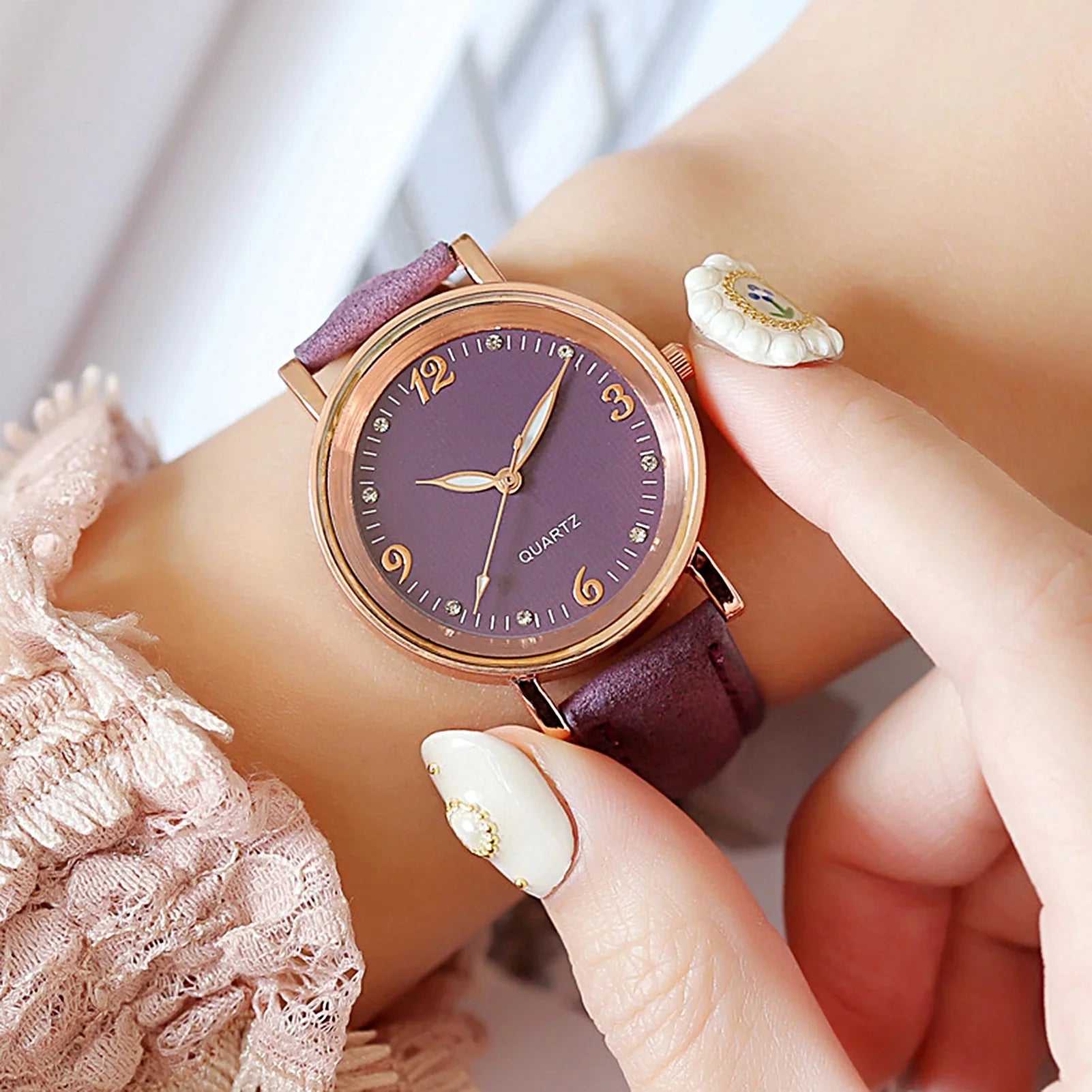 Montres à bracelet en cuir