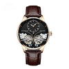 Montre mécanique lumineuse à double tourbillon