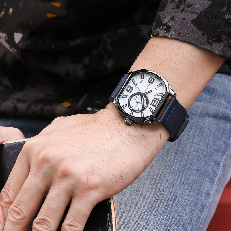 Montre de sport en cuir de première qualité
