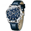 Montre chronographe de luxe avec bracelet en cuir