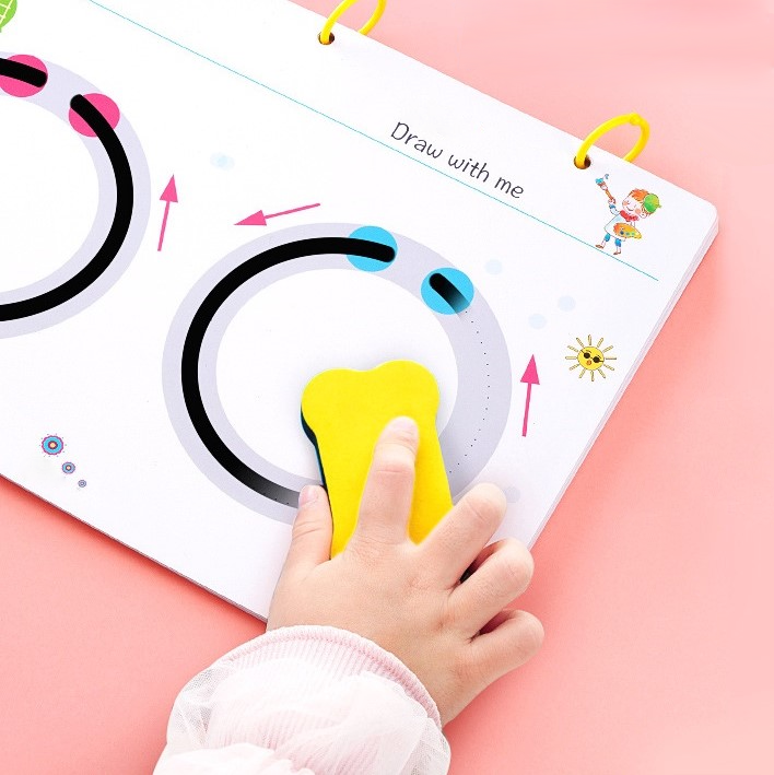 Fun Art Cahier d'exercices réutilisable pour le suivi