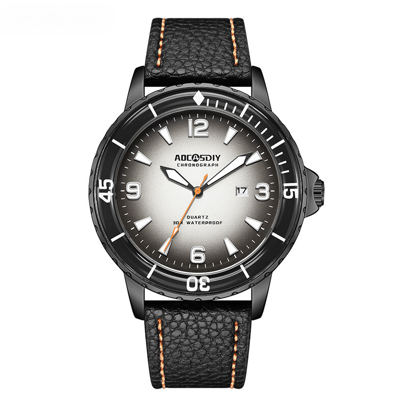 Montre casual à bracelet en cuir