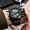 Montre chronographe de mode à double heure