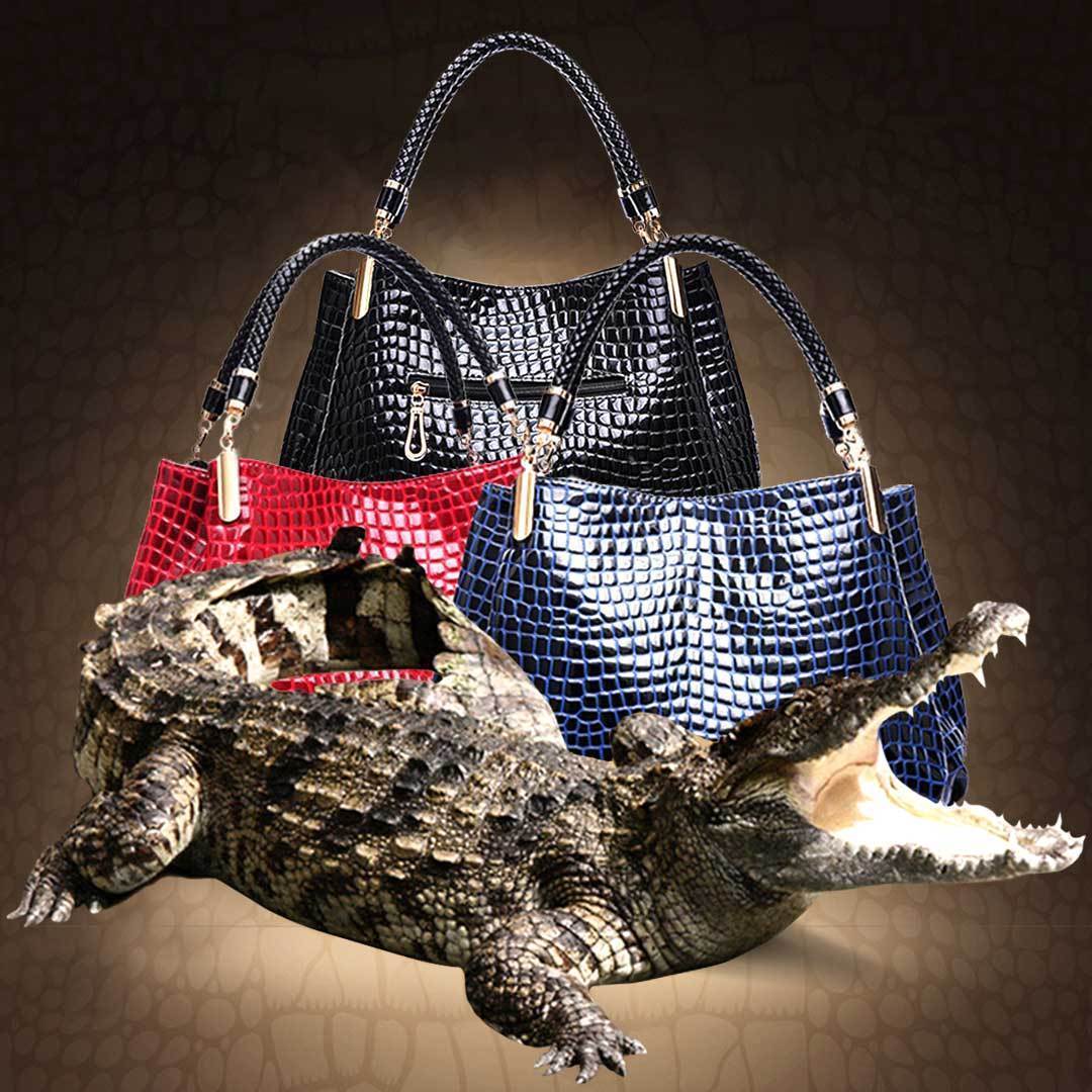 Sac en cuir de crocodile
