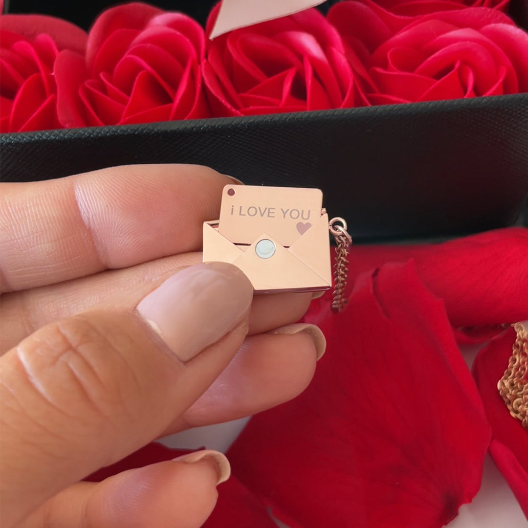 Collier Jonnah avec message secret I Love You