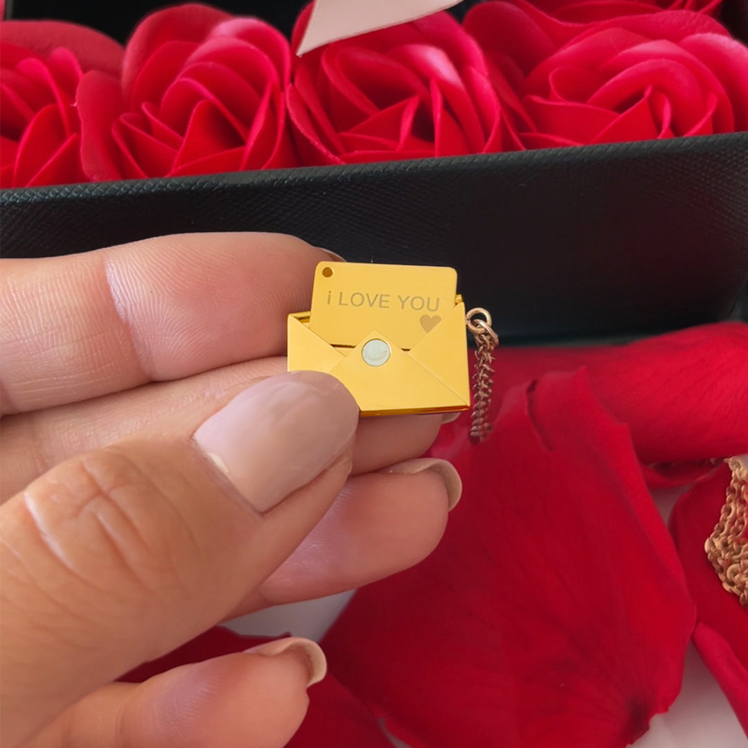 Collier Jonnah avec message secret I Love You