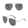 Lunettes de soleil vintage avec monture en métal pour femmes
