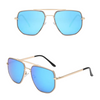 Lunettes de soleil vintage avec monture en métal pour femmes