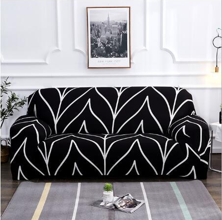 Housse de canapé élastique moderne de forme géométrique