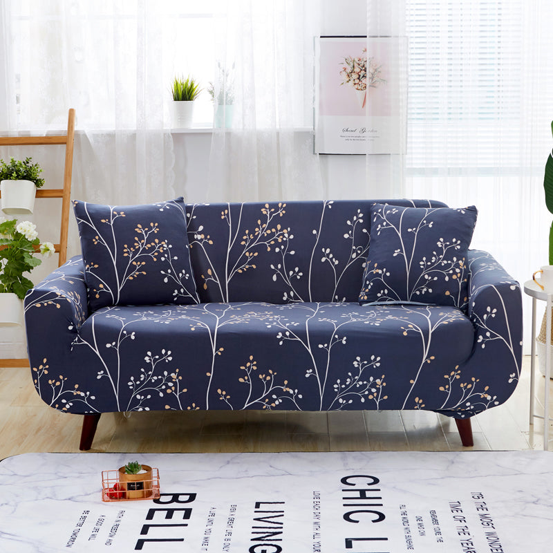Housse de canapé élastique moderne de forme géométrique