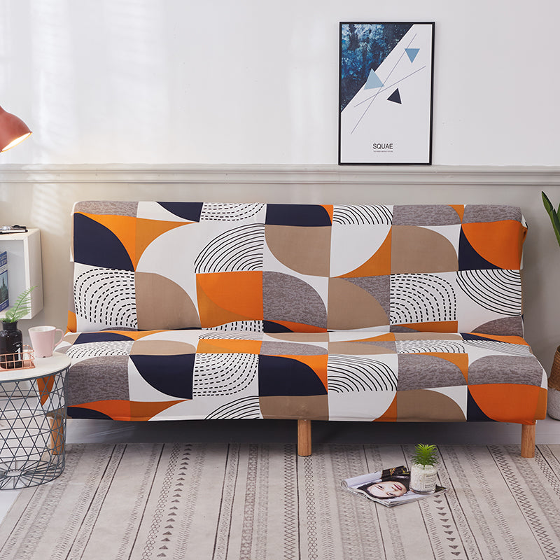 Housse de canapé élastique moderne de forme géométrique