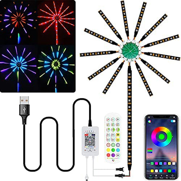 Bande de feux d'artifice Nouvel An LED Sound Control Symphony Lights
