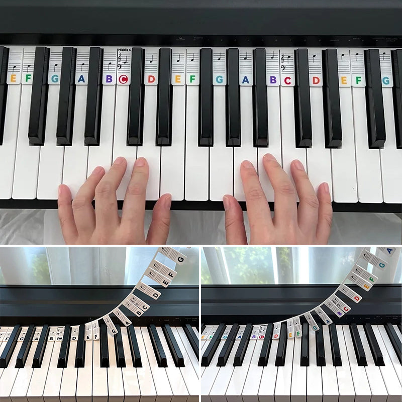 Kokoro Étiquettes amovibles pour piano et clavier