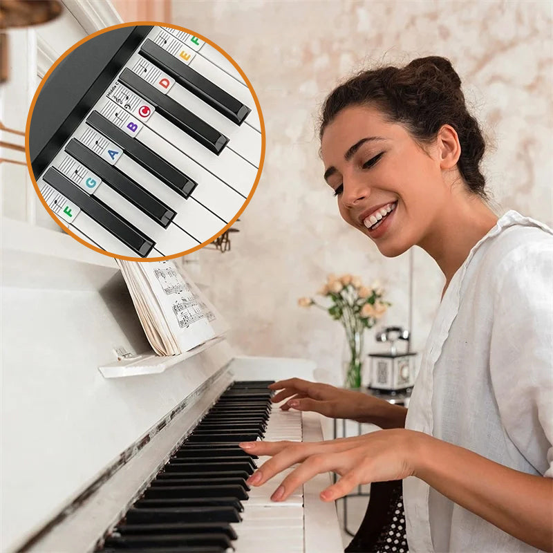 Kokoro Étiquettes amovibles pour piano et clavier