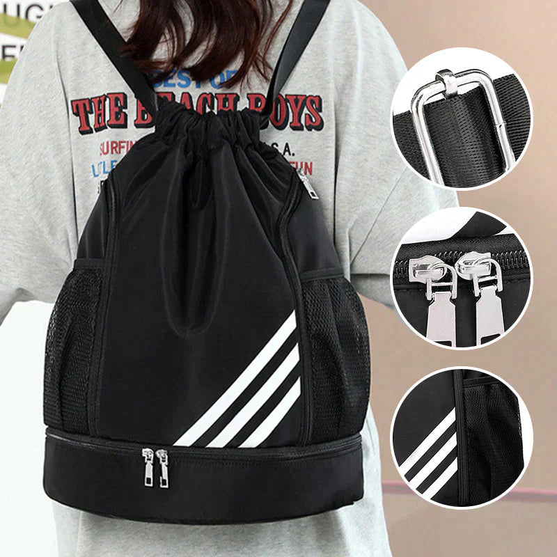Sac à dos de sport moderne avec fermeture à cordon de serrage