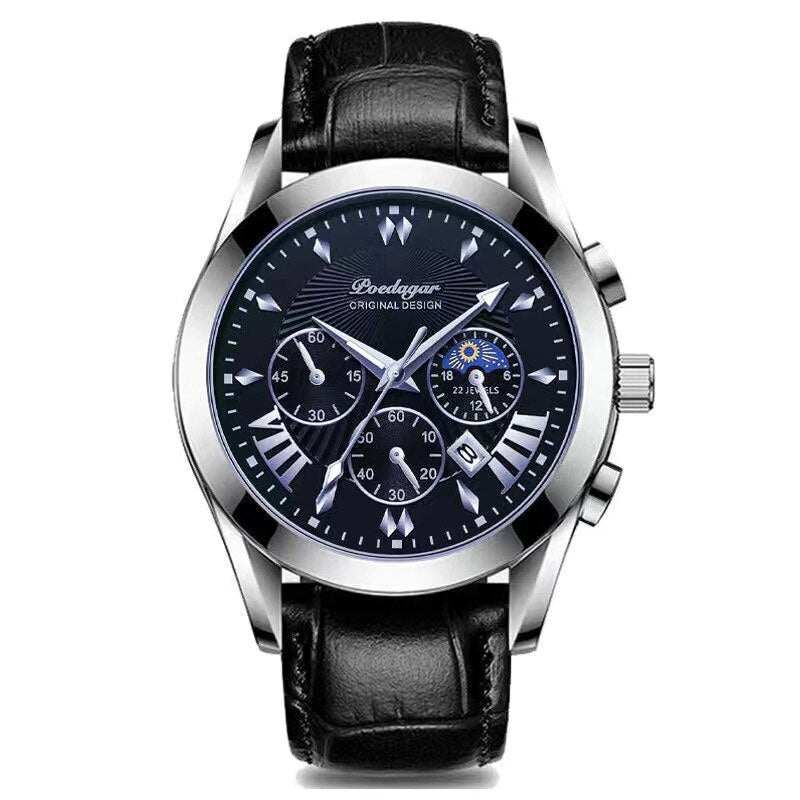 Montre de luxe avec bracelet en cuir