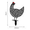 Décoration minimaliste du jardin des poules