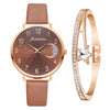 Ensemble montre et bracelet à cadran lunaire