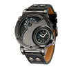 Montre à quartz de luxe à double heure
