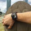 Montre à quartz de luxe à double heure