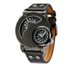 Montre à quartz de luxe à double heure