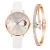 Ensemble montre et bracelet à cadran lunaire