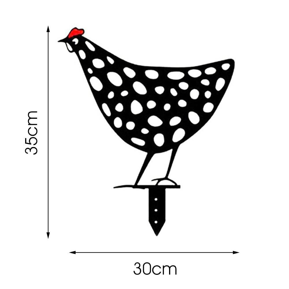 Décoration minimaliste du jardin des poules
