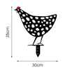 Décoration minimaliste du jardin des poules