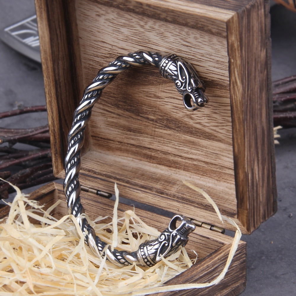 Bracelet dragon Mythologie nordique Acier inoxydable