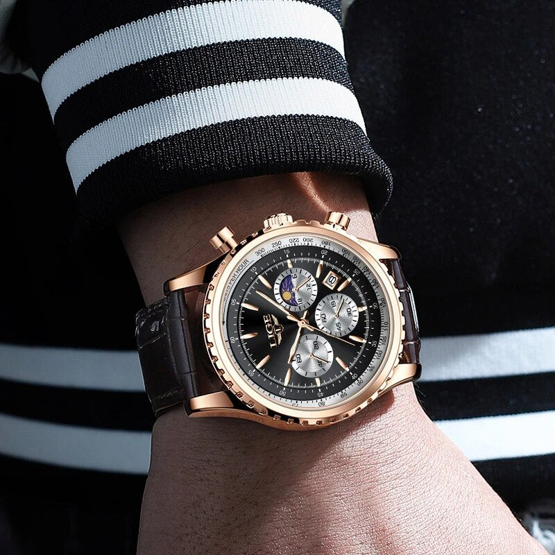 Montre à quartz pour hommes